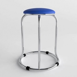 Ghế inox tròn bọc nệm